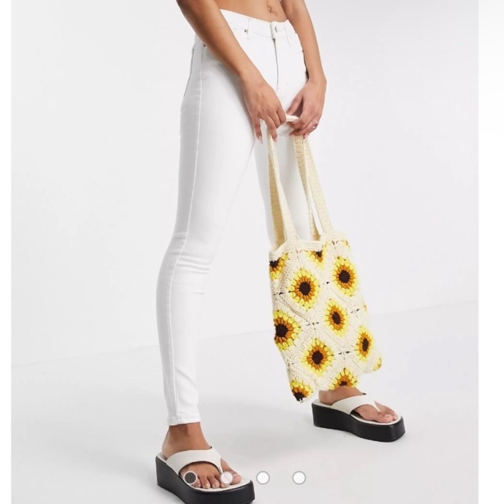 NWT Topshop white Jamie skinny straight jeans pants size 12 tall